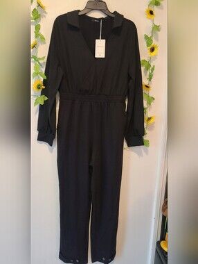 Nwt Pink Queen XL Black Jumpsuit Romper
